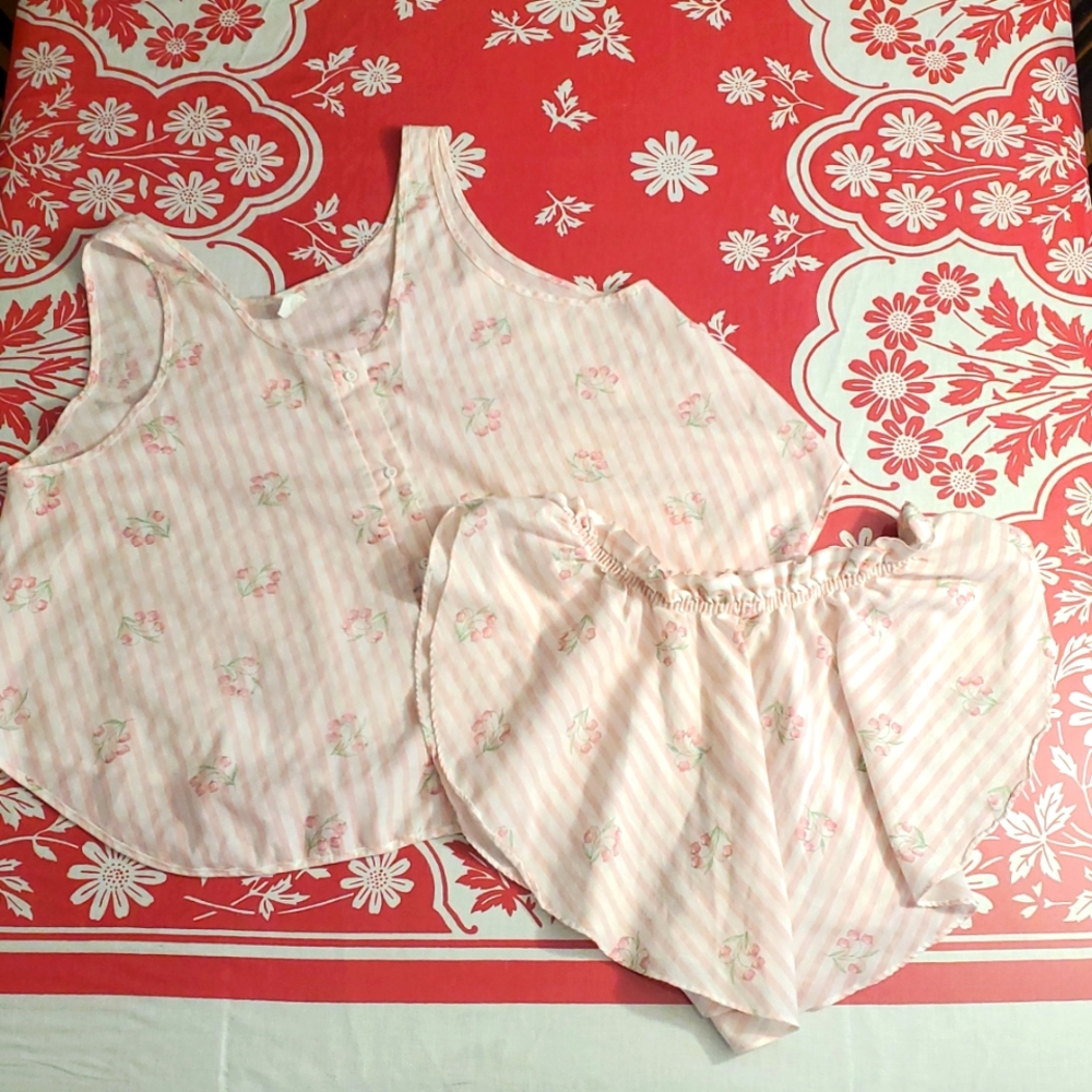 Vintage 80's PETRA FASHIONS PJ Set M-2X - Picture 3 of 7